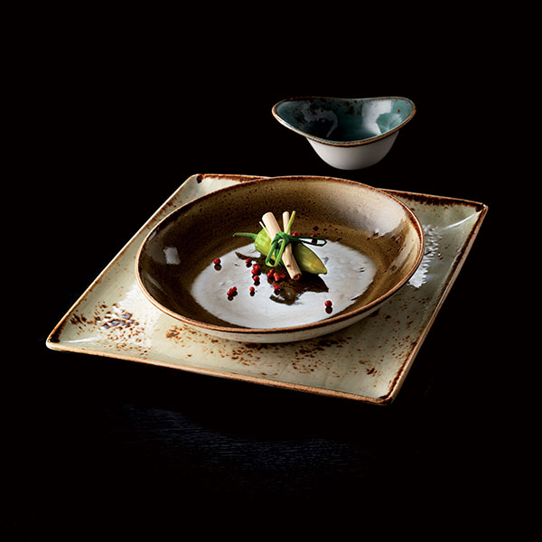 Салатник «Крафт»;фарфор;120мл;D=13,H=4см;коричнев.