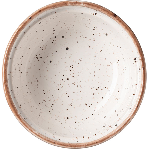 Салатник «Пунто Бьянка»;фарфор;300мл;D=125,H=55мм;белый,черный