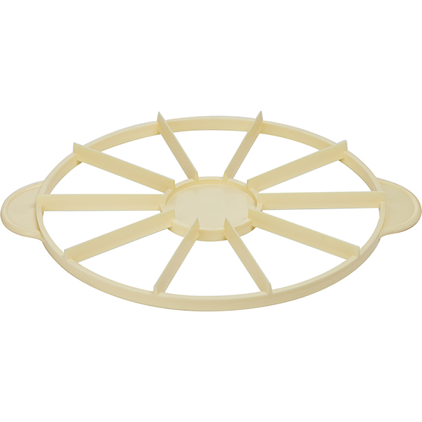 Делитель д/торта 10 кусков;пластик;D=270,H=25,L=330мм;желт.