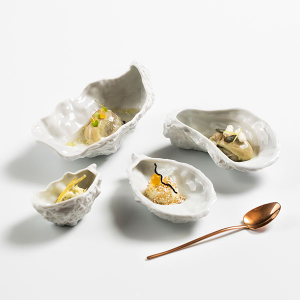 Блюдо для подачи «Медитер» для презентаций;фарфор;,H=2,L=12,B=8см;белый,матовый