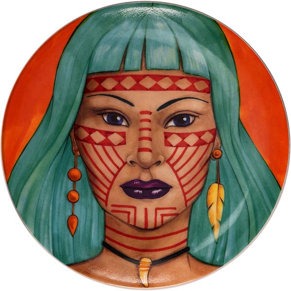 Тарелка пирожковая «Анимае» в ассортименте набор[6шт];фарфор;D=16см;разноцветн.