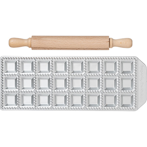 Форма д/равиоли со скалкой 24 ячейки;алюмин.;,L=34,B=34мм