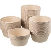 Салатник одноразовый[500шт];тростник;0,5л;D=15см;бежев.