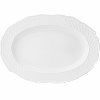 Селедочница «Афродита»;фарфор;,H=25,L=240,B=165мм;белый