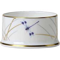 Соусник «Рид»;кост.фарф.;50мл;D=65,H=33мм;белый,золотой