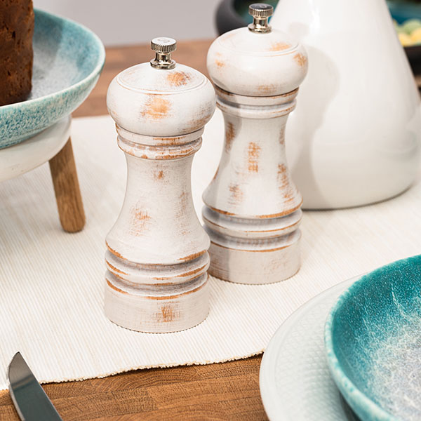 Салатник «Нептун»;фарфор;1л;D=20см;бирюз.,белый