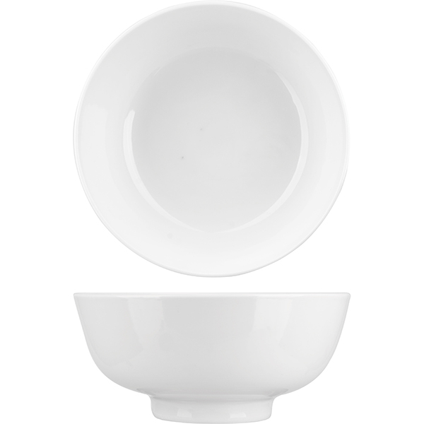 Салатник «Коллаж»;фарфор;0,6л;D=15см;белый