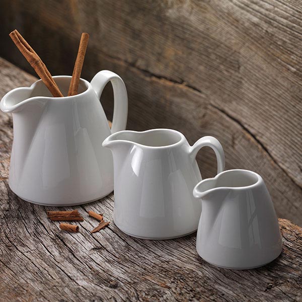 Молочник «Лив»;фарфор;142мл;D=42,H=70,L=90мм;белый