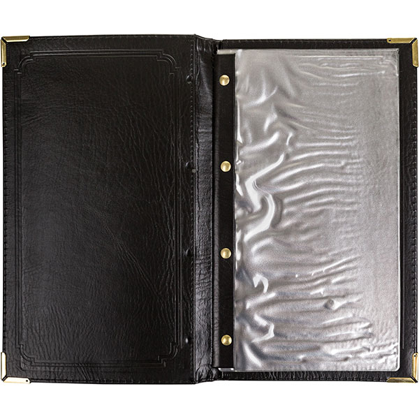 Папка-карта вин;кожезам.;,L=32,B=19см;черный