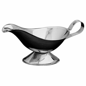 Соусник;сталь нерж.;200мл;,H=90,L=220,B=95мм;металлич.