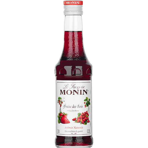 Сироп «Земляника» Monin;стекло;250мл;D=53,H=215мм