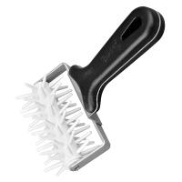 Валик для теста;абс-пластик,сталь нерж.;,H=7,L=22/6,B=12см;черный,бежев.