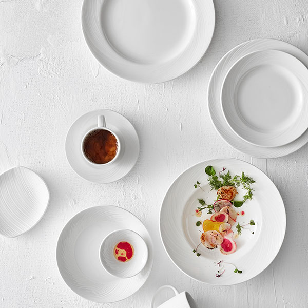 Тарелка «Спайро» мелкая;фарфор;D=165,H=18мм;белый