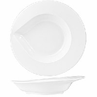 Тарелка глубокая «Максим»;фарфор;470мл;D=240,H=55,L=240,B=235мм;белый