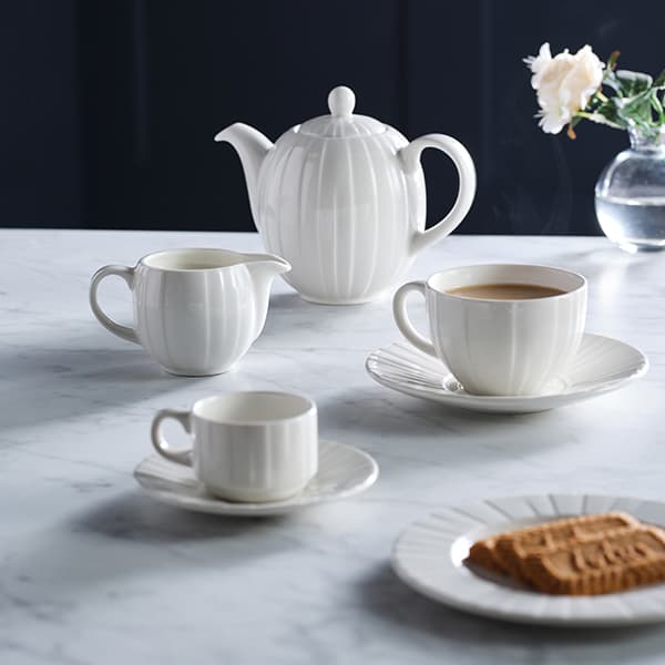 Блюдце «Алина»;фарфор;D=11,7см;белый