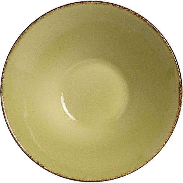 Салатник «Террамеса Олива»;фарфор;300мл;D=135,H=65мм;олив.