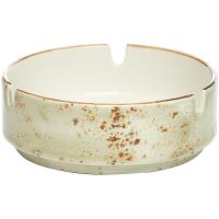 Пепельница «Крафт Грин»;фарфор;D=100,H=35мм;зелен.