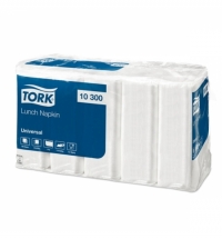 Салфетки бумажные Tork  24*24, белые, 1 слой, листов 200/в коробе 20
