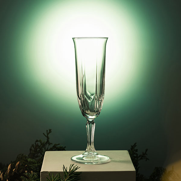 Бокал-флюте «Карат»;стекло;163мл;D=60,H=206мм;прозр.