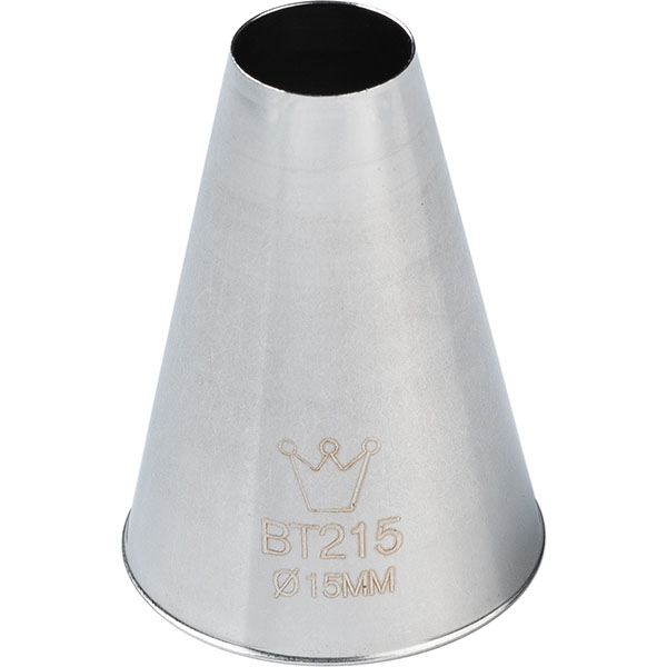 Насадка кондитерская «Круг»[5шт];сталь нерж.;D=15мм;металлич.