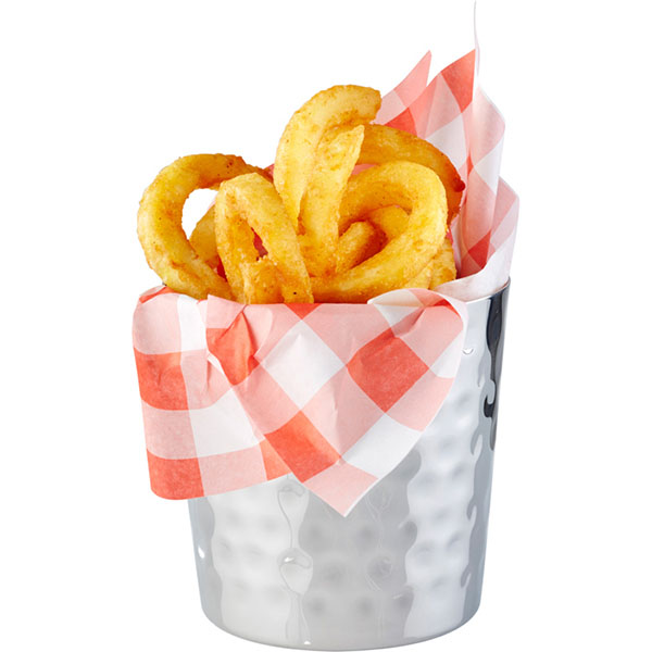 Емкость для закусок рифленая;сталь нерж.;350мл;D=85,H=85мм