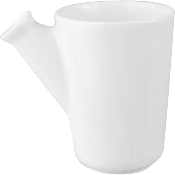 Молочник «Максим»;фарфор;150мл;D=68,H=90,L=100,B=100мм;белый