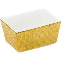 Сахарница «Дэрас Голд»;фарфор;D=95,H=50,B=70мм;белый,золотой