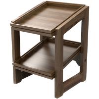 Витрина для выкладки (2 полки);орех;,H=44,1,L=30,9,B=32,3см;тем.дерево