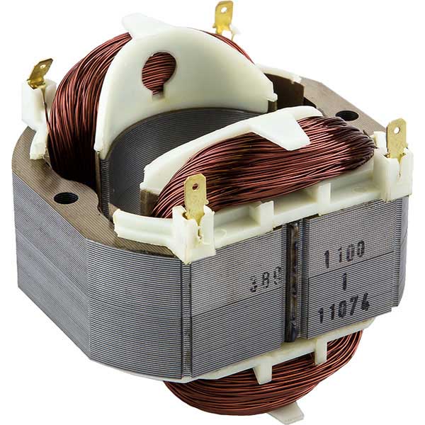 Статор;пластик;D=45,H=70,L=80,B=70мм;медный,белый