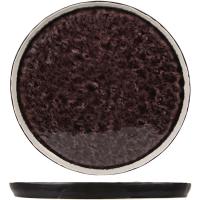 Тарелка «Лагуна»;керамика;D=27см;фиолет.,черный