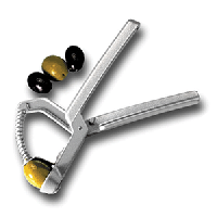 Удалитель косточек из оливок;алюмин.;,H=1,L=22,B=7см;металлич.