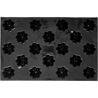 Форма кондитерская «Шарлотка» [18 ячеек];силикон,стеклопласт.;D=78,H=40,L=600,B=400мм;черный