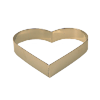 Форма кондитерская «Сердце»;сталь нерж.;D=200,H=35мм