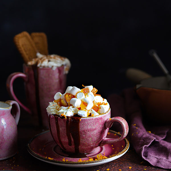 Блюдце «Крафт Распберри»;фарфор;D=145/50,H=17мм;розов.