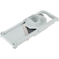 Мандолина японская;пластик,сталь нерж.;,L=37,B=12см;серый,металлич.