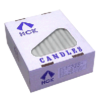 Свечи античные[50шт];парафин;D=20,H=245,L=280мм;белый