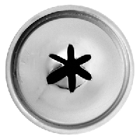 Насадка кондитерская «Звезда»;сталь нерж.;D=22/10,H=30мм;металлич.