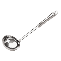 Половник;сталь нерж.;130мл;D=9,L=32см;металлич.