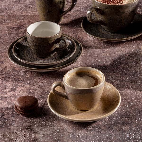 Блюдце «Революшн Сэндстоун»;фарфор;D=12,5см;бежев.