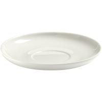 Блюдце «Бэйс» для кофейной чашки;фарфор;D=124,H=15мм;белый