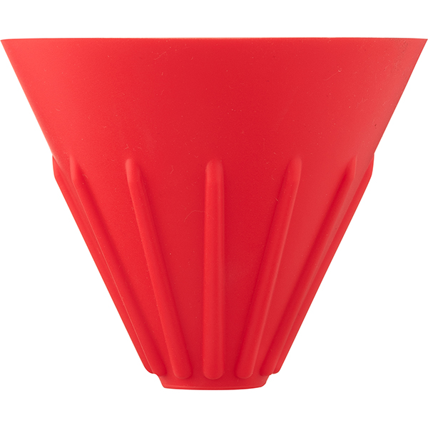 Воронка (пуровер);силикон;D=10/2см;красный
