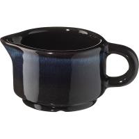 Сливочник «Пати»;фарфор;50мл;D=65,H=40мм;серый,синий