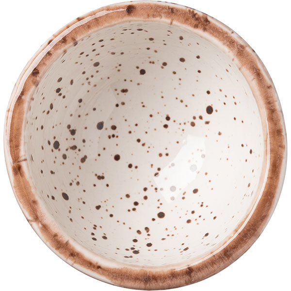 Салатник «Пунто Бьянка»;фарфор;150мл;D=9,H=5см;белый,черный