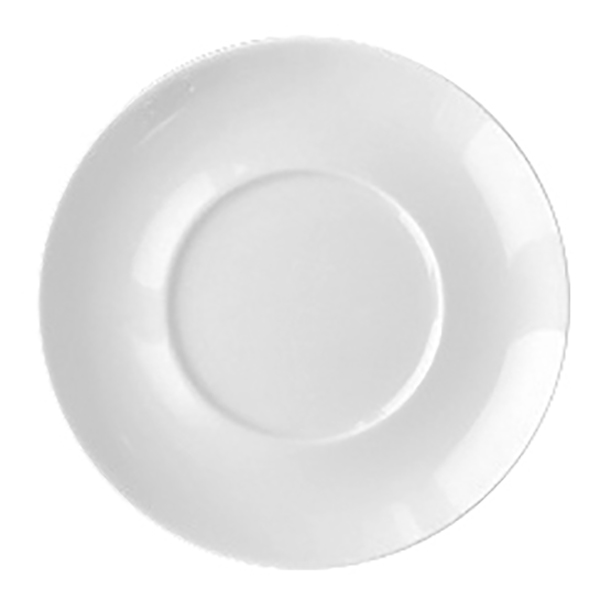 Блюдце «Белая» Практик;фарфор;D=145,H=18мм;белый