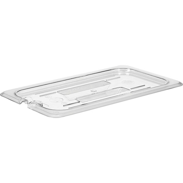 Крышка для гастроемкости GN 1/3 с вырезом для ложки;поликарбонат;,L=32,5,B=17,6см;прозр.