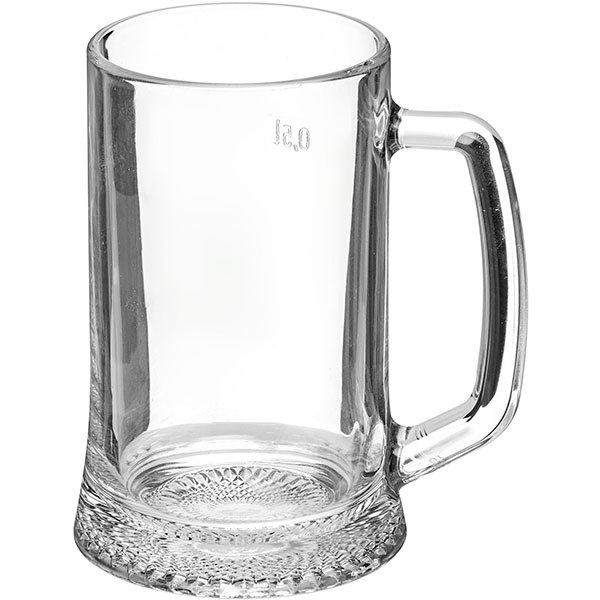 Кружка для пива «Дрезден»;стекло;0,69л;D=11,H=15,7,B=12,8см;прозр.
