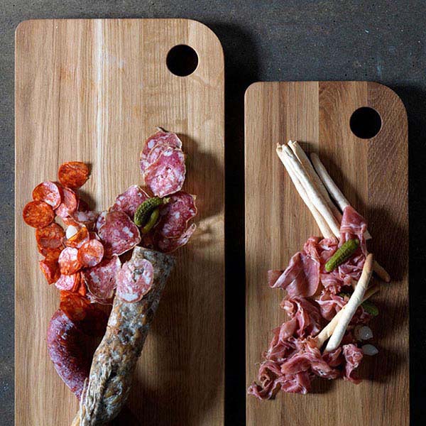 Доска разделочная;дуб;,H=18,L=350,B=155мм;св. дерево