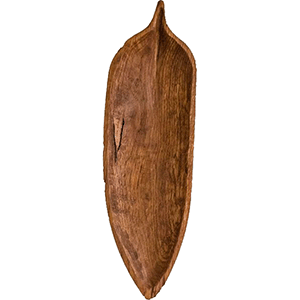 Блюдо «Ива» дуб,махагон;,H=3,L=44,B=13см