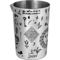 Стакан смесительный «Сакура Алкеми»;сталь;0,5л;D=60,H=115мм;металлич.