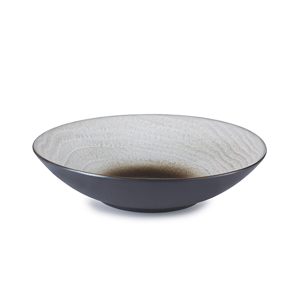 Тарелка глубокая «Свелл»;керамика;D=24см;коричнев.